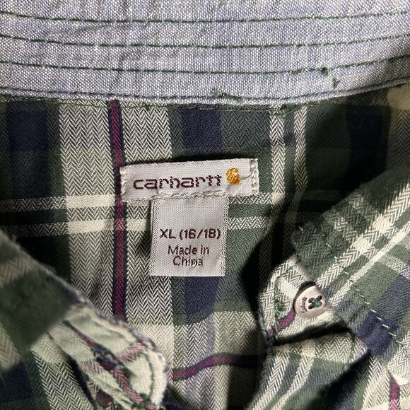 Carhartt Button Up Women's XL Plaid Fall Layering Capsule Outdoor Lumberjack - Picture 3 of 11